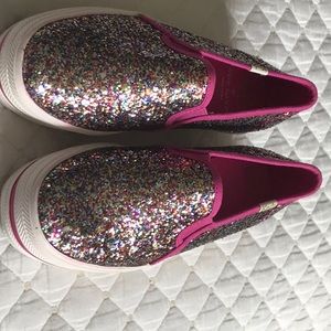 Kate spade Triple Decker Sparkle Tennis Shoes